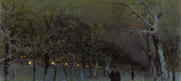 isaac-levitan-boulevard-at-night
